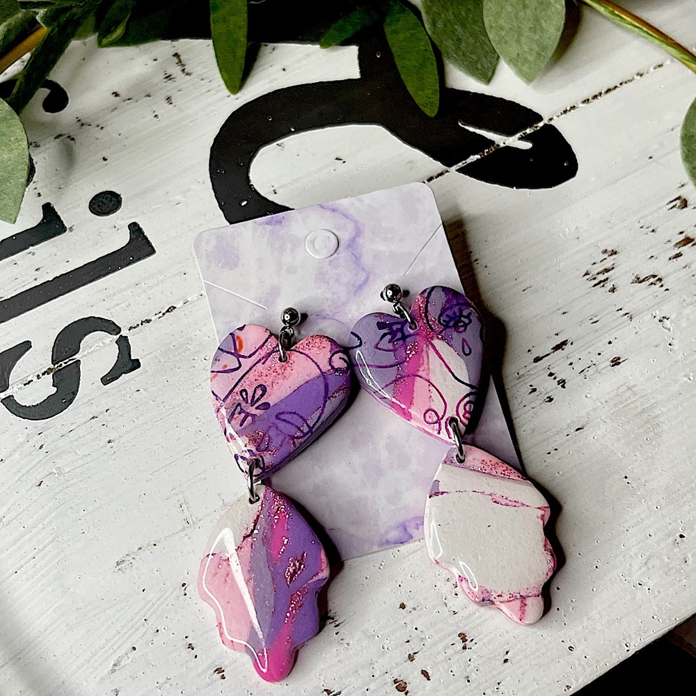 Handmade polymers like earrings